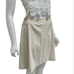 Vintage THE LIMITED Virtual Stretch Tan Pencil Skirt Office Carrier Capsule 90's